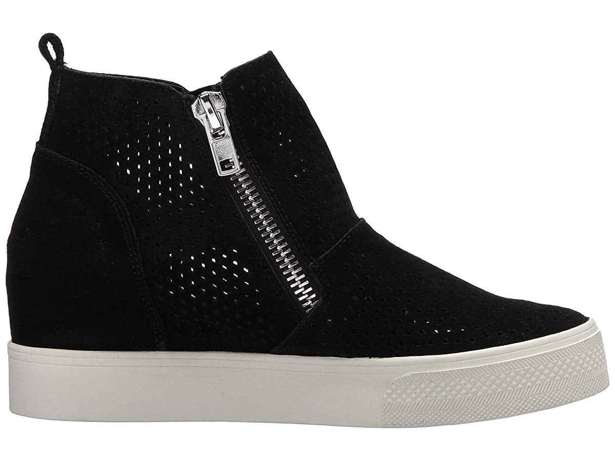 Steve Madden Wedgie P Sneaker Black Suede Walmart