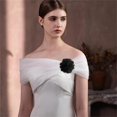 thumbnail image 3 of 9cm Wedding Fabric Flower Brooch Pin Hair Clip for Women Men Elegant Big Camellia Rose Floral Brooches Lapel Pins Dainty Holiday Party Costume Dress Accessories Jewelry, 3 of 12