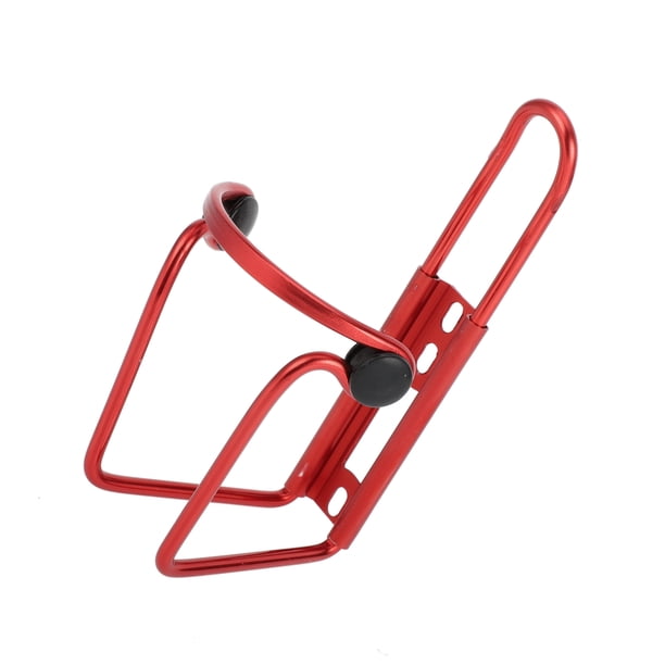 Soporte para botella de bicicleta, portabotellas para bicicleta de montaña, portabotellas de agua universal, ligero, de aleación de aluminio, rojo