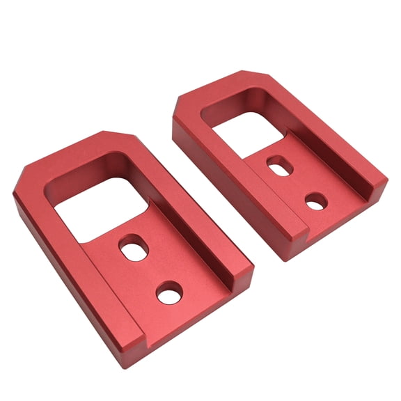 Hex Autoparts 2x Front Tow Hooks for Toyota Tacoma 2024-2026 4Runner 2025-2026 Land Cruiser 250 2024-2025 2 Pack Red Left and Right Tow Hooks