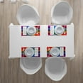 thumbnail image 3 of Ambesonne Vintage Rainbow Place Mats Set of 4, Plaid Art Pattern, Standard Size, Multicolor, 3 of 3