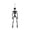 Black, variant on 15.75 Inch Halloween Simulated Human Skeleton Hanging Decor,Halloween Colorful Full Body Skeleton Ornaments,Spooky Hanging Skeleton Prop for Haunted House Halloween Decorations