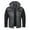 Black Hooded Leather Jackets for Men, variant on HOOMEUMY Men's Faux Leather Jacket Hooded Zipper Motorcycle Biker Jacket Warm Fleece Lined Motorbike Outwear Winter Gray S Black XXXL