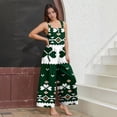 thumbnail image 6 of Women St. Patrick's Day Baggy Overall Shamrock Print Sleeveless Straight Leg Jumpsuits 2026 Fashion Spring Rompers with Adjustable Straps, 6 of 6