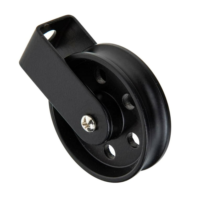 Pulley Wheel for Light Wall Mount Pulley Wheel for Fixtures Making Light Pulley Wheel for DIY Pendant Lamp Decorative Black Pulley Wheel For Wall