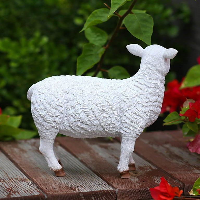 Lovely Sheep Statue for Garden, Sheep Flower Pot, Animal Statue
