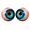 2Pcs, variant on Hyper-Realistic Monster Eye Decor, Scary Realistic Eyeball Ornament, Deep Green Iris & Red Veins, Eerie Illusion, Unique Gothic Gift(Blue, 2.4in)