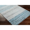 thumbnail image 5 of Livabliss Washable Rugs for Living Room, 7ft Round Lavadora Global Ink Blue Round Area Rug, Bedroom Dining Room Home Decor Stain Resistant Carpet (6'7" x 6'7"), 5 of 7