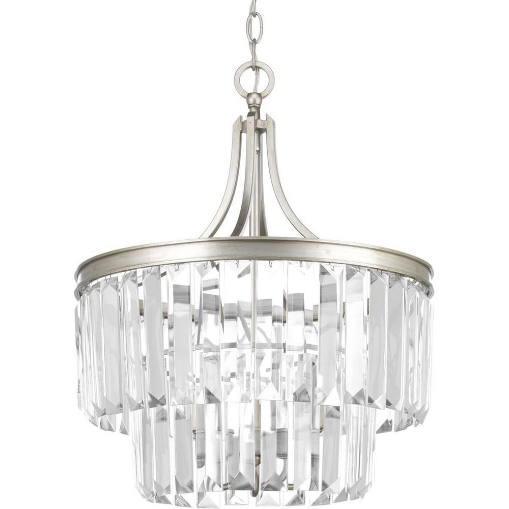P2326-20-Progress Lighting-Glimmer - Close-to-Ceiling Light - 3 Light - Drop Shade in Luxe and New Traditional and Transitional style - 16.25 Inches
