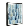 thumbnail image 3 of Stupell Industries Nautical Inspired Abstraction Blue Beige Blocked Lines Jet Black Framed Floating Canvas Wall Art, 16x20, by Grace Popp, 3 of 5