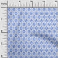 thumbnail image 2 of oneOone Cotton Poplin Medium Blue Fabric Asian Ornamental Dress Material Fabric Print Fabric By The Yard 56 Inch Wide, 2 of 4