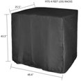 thumbnail image 3 of Firewood Rack with Lid Large Capacity Outdoor Fireplace Log Holder with Waterproof 420D Oxford Log Rack Cover Firewood Storage 222642 inches, 3 of 4