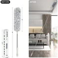 thumbnail image 2 of Extendable Duster, Microfiber Duster for Cleaning, 100" Telescopic Extension Pole Long Foldable Head, Washable Duster for High Ceiling Fans, Blinds, Cobweb Furniture and Cars, 2 of 5