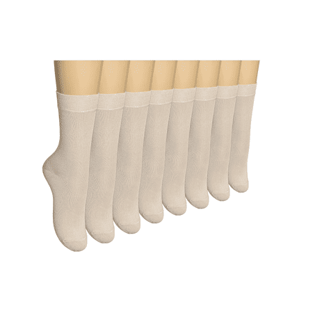 

ELYFER Women s Premium Thin Cotton Dress Socks - 8 Pairs in Gift Box - Business or Casual Ultra Soft Lightweight Comfortable Breathable Seamless Toe Trouser Crew Socks for Women