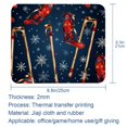 thumbnail image 5 of Christmas Crutches Square Non-Slip Rubber Bottom Printed Desk Mat Mouse Mat Gaming Mousepad Desk Pad - 8.3x9.8 Inch, Suitable for Office and Gaming, 5 of 6