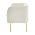 thumbnail image 4 of Marsha Velvet Bench Dainty Cream, 4 of 5
