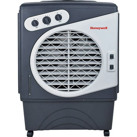 Honeywell 1540 CFM Indoor/Outdoor Evaporative Air Cooler (Swamp Cooler) with Mechanical Controls in Gray/White