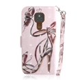 thumbnail image 2 of Case for Motorola Moto E7 Plus Cover Magnetic 3D Pattern Wallet Flip Case With Strap - High heel, 2 of 5