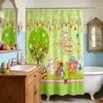 thumbnail image 4 of Wozhuo Easter Shower Curtain Rabbit Egg Pattern Bathroom Decor with 12 Hooks, 4 of 6