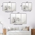 thumbnail image 4 of Designart Large Tree black framed wall art, Grey White Tree Subtle Charm I , Trees framed wall art decor, Grey Traditional black framed wall art, 40x30 inches black frame, 4 of 5