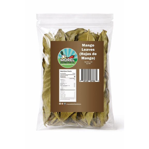 Natural Whole Dried Mango Leaves, Mango Loose Leaf Tea, (Hojas de Mango): 2 oz