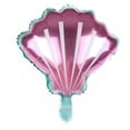 thumbnail image 3 of Mermaid 3rd Birthday Party Balloons Set; Purple Pink Number 3; Foil Shell Tail, 3 of 3