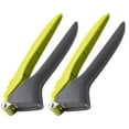 thumbnail image 1 of Under 10 Garlic Press CleanForce Garlic Garlic Mincer with Trigger Operated Wiper & Handy Cleaning Tool Green, 1 of 6