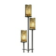 thumbnail image 3 of Robert Louis Tiffany Style Floor Lamp with USB Charging Port 3-Light 72" Tall Bronze Amber Art Glass Shade for Living Room Reading, 3 of 9