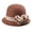 caramel, variant on Fashion Fedoras Caps Bowler Hat for Women 20S Flapper Costume Wool Hat Cocktail Party Caps Winter Autumn Warm Headpiece