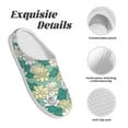 thumbnail image 5 of Lsque Lotus Flower1 Pattern Womens Comfort Cotton on Scuff With Memory Foam and Anti-skid Sole Slipper-39/40, 5 of 7