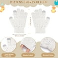 thumbnail image 3 of FZ FANTASTIC ZONE Toddler Kids Winter Hats Touchscreen Gloves Scarfs Set Pompom Beanie Caps Neck Warmer with Fleece for 5-8 Years Old Baby Girls Boys Gifts, Gloves, Red, 3 of 6