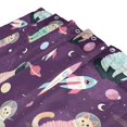 thumbnail image 3 of Yayeee Shower Curtain with Hooks 72"x72" Waterproof Fabric Bathroom Hanging Decor, Purple Space Cat Pattern, 3 of 5