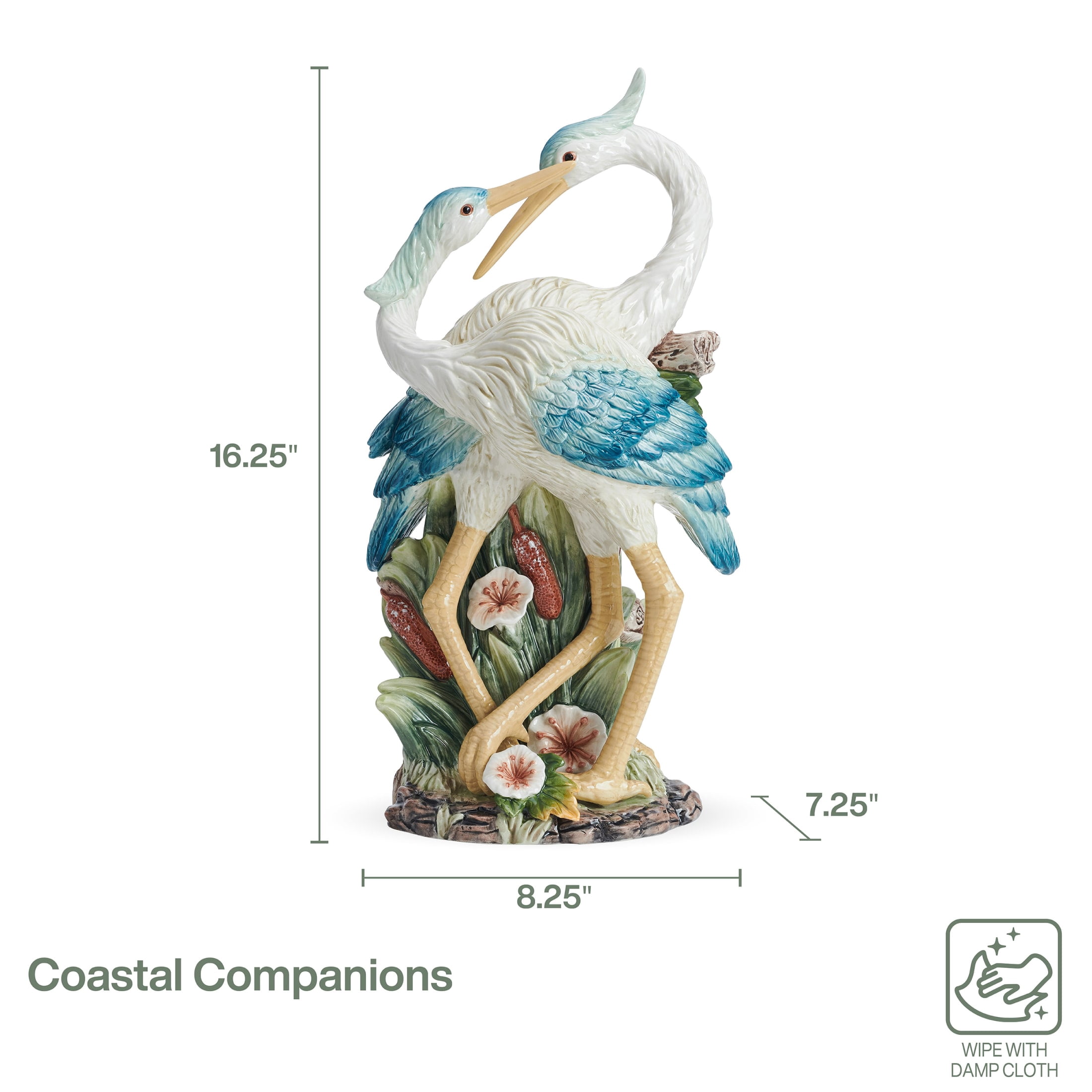 Fitz and Floyd Coastal Companions Bird Earthenware Decorative Figurine