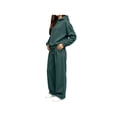 thumbnail image 4 of Zynoxe Womens Sweatsuits 2 Piece Set Long Sleeve Hooded Sweatshirt & Elastic Drawstring Waist Sweat Pants Suit Versatile Solid Color Tracksuit Set Lightweight Suit Set with Pockets Army Green M, 4 of 7