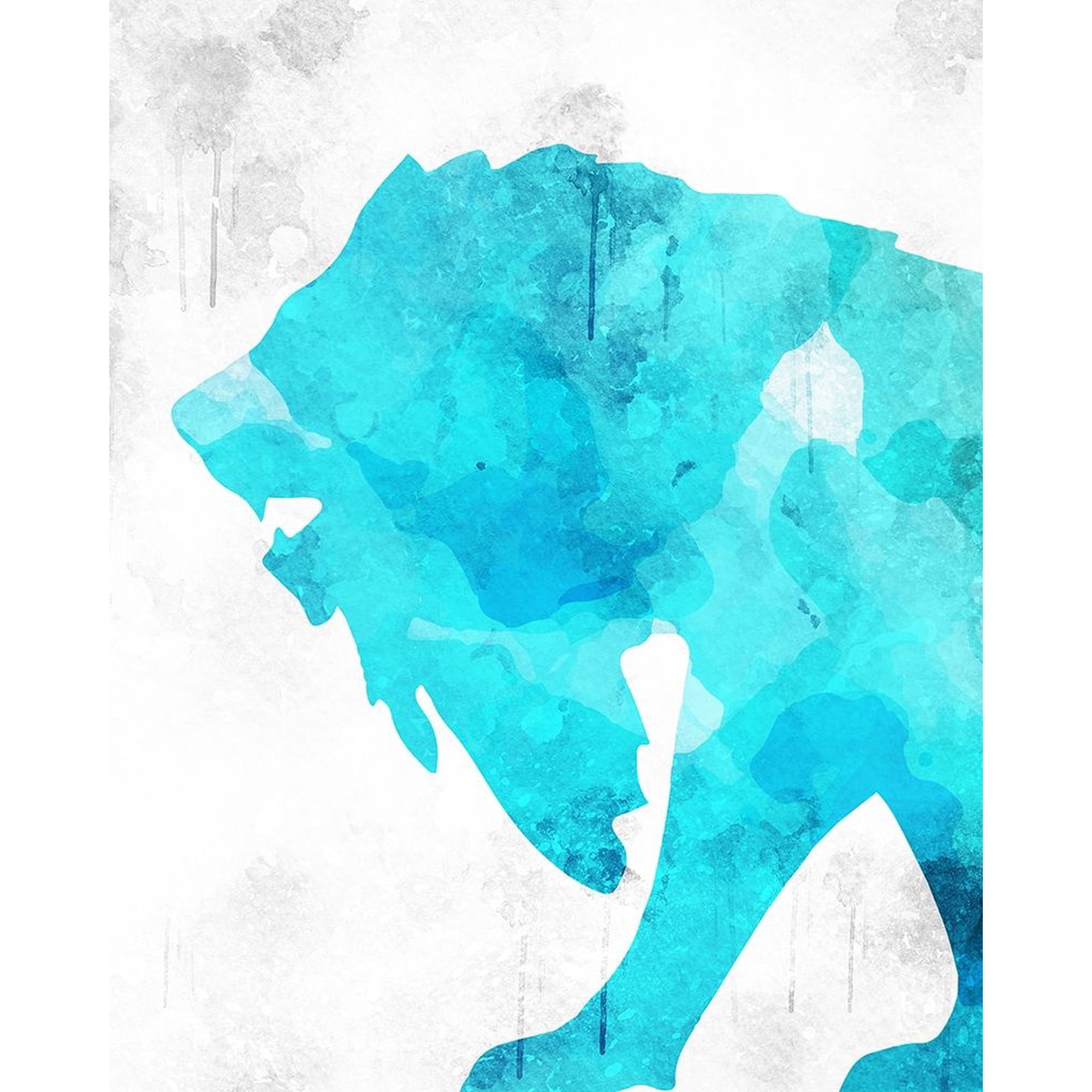 Watercolor Silhouette 2 Poster Print by Allen Kimberly (24 x 36)