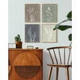 thumbnail image 5 of Drsoum Vintage Boho Wall Decor Botanical Wall Art Wooded Minimalist Plant Print Modern Rustic Farmhouse Home Kitchen 8x10inx4pcs Natural Framed, 5 of 5