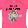 thumbnail image 4 of Inktastic I'm the Little Cousin-monkey-blu Boys Baby Bodysuit, 4 of 5