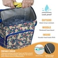 thumbnail image 2 of Travel Cooler Bag - Golden Retriever Dog and Flower Camping Beer Cooler Backpack with Bottle Opener- Waterproof Insulated Picnic Backpacks - Cooler Bag for Beach, 2 of 6