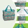 thumbnail image 4 of Garden Tool Bag,Pioneer Flower Floral Print Pattern Garden Tool Organizer,Garden Gifts,Waterproof Multi-Pocket Garden Tool Storage 11.8x5.5x11.4 Inch(Tools NOT Included), 4 of 6