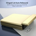 thumbnail image 5 of ELEHOLD Case for Samsung Galaxy Z Flip 6, Shockproof Hard PC Frosted Back Case with Hinge Protection & Built-in Screen Protector,Gold, 5 of 9