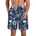 thumbnail image 1 of Fotbe Sailing Cruises Nautical Trajes de Baño Estampados para Hombre, Shorts de Verano de Secado Rápido, Ropa de Playa, Bañadores-3X-Large, 1 of 6