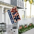 thumbnail image 2 of Independence Day 4th of July House Flag Burlap 28x40 Inch Double Sided, Patriotic American Stars and Stripes Yard Outdoor Decor DF304-28, 2 of 5
