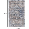 thumbnail image 3 of nuLOOM Lilah Medallion Vintage Area Rug, 3' x 5', Light Blue, 3 of 8
