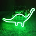 thumbnail image 2 of Bonita luz nocturna de dinosaurio para niños, regalo, letreros de neón LED de dinosaurio, lámpara de dinosaurio para decoración de pared, decoración de dormitorio, decoración de fiesta en casa, decora, 2 of 5