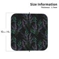 thumbnail image 2 of Pofeuu Lavender Flowers Print Coasters for Drinks, 4Pack PU Leather Coasters, Bar Drink Coasters for Tabletop Protection, Furniture from Damage-Square, 2 of 6