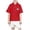 Red, variant on LRen Kids Polo Shirts Boys Size 10-12 Ribbed Collar Holiday Short Sleeve Tops Boy Fashionable Tees Kid Boy Button Down Casual Tee Tops