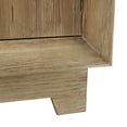 thumbnail image 4 of DecMode 40" x 69" Light Brown Wood 3-Tier Shelving Unit with Natural Wood Grains, 1-Piece, 4 of 9
