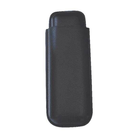 2 Cigar Leather Case, Black