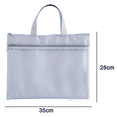 thumbnail image 2 of FloreceBien Bolsa con Cremallera Pendancy, Bolsa Impermeable para Herramientas, Carpetas de Archivos Livianas, Organizador de Documentos,Gris, 2 of 5