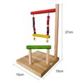 thumbnail image 6 of Cheers.US Bird Toys, Natural Wood Bird Hanging Swing Bell Toy Parrot Toys for Budgerigar, Parakeet, Conure, Cockatiel, Mynah, Love Birds, Finches ect Small Birds Pet Cage Decor, 6 of 7